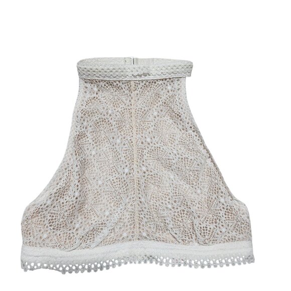 Victorias Secret XS Ivory Lace‎ Bralette Halter Top Adjustable Back Strap - Picture 1 of 8
